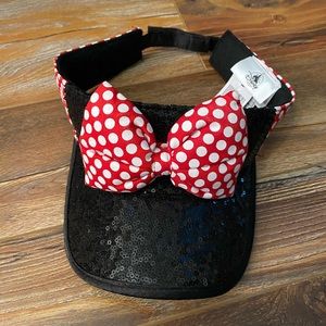 Disney Parks Fa-BOW-lous MINNIE MOUSE VISOR Cap